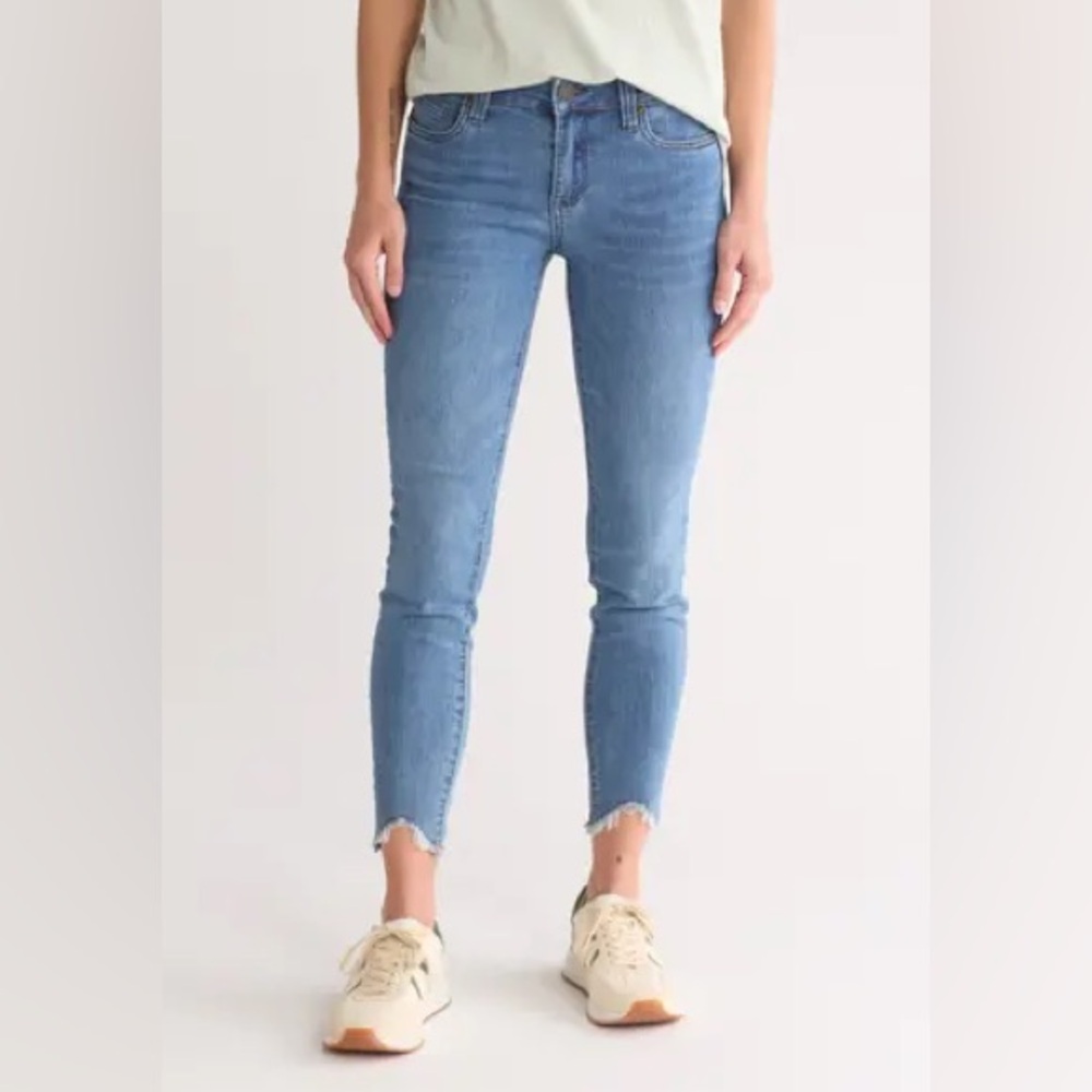 Kut from the Kloth Carlo Ankle skinny fray hem jean